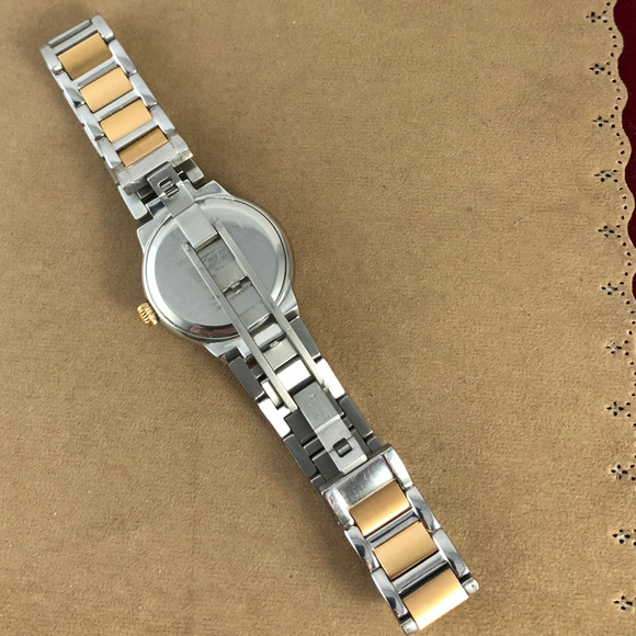 Rotary Swiss Savannah Watch Silver and Rose Gold